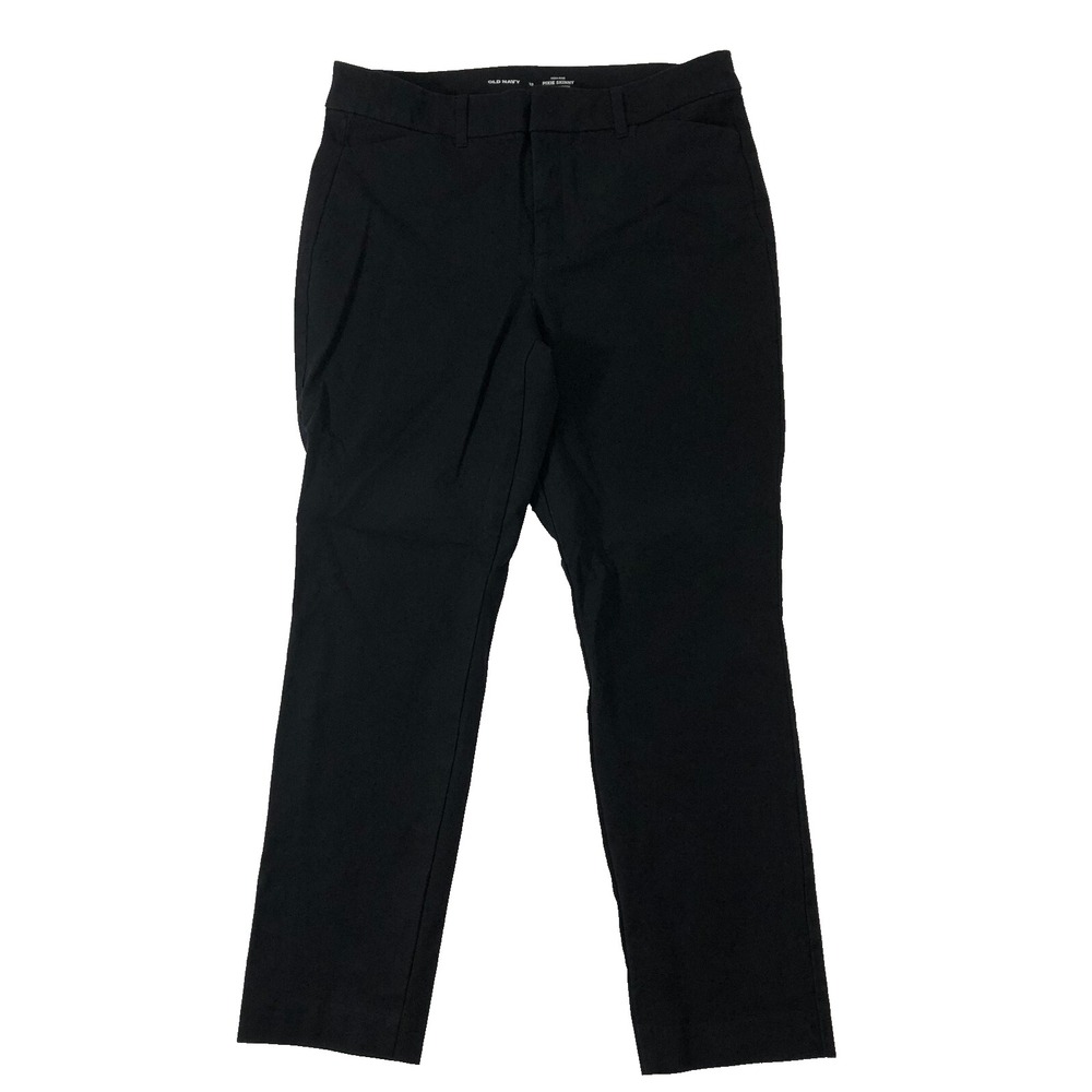 Old Navy Pants Women's 12 Black‎ Jack High Rise Pixie Skinny Secret Pockets